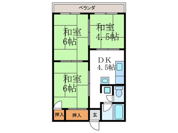 クイーンハイツの物件間取画像